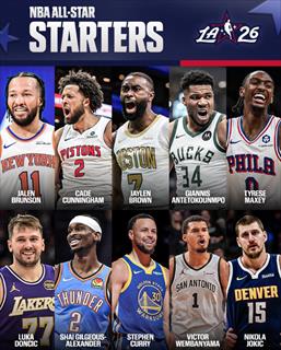 NBA全明星完整名单：詹姆斯连续22年入选 KD库里在列