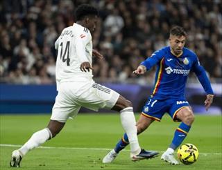 皇马0-1不敌赫塔费，遭遇两连败距榜首4分