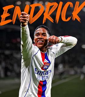 欧联1/8决赛首回合：里昂客场1-1绝平塞尔塔 恩德里克欧联首秀破门