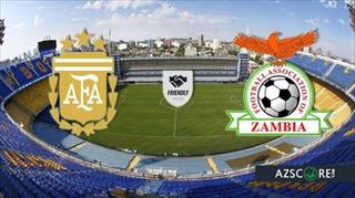 阿根廷对阵赞比亚：梅西率队的悬殊友谊赛