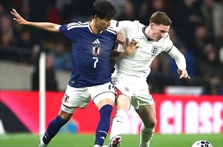 英格兰0-1不敌日本，三笘薰制胜球助客队取胜