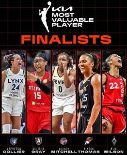 会有悬念吗？WNBA官宣MVP5大候选：威尔逊强势领衔