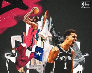 NBA常规赛前瞻：马刺VS火箭 文班亚马对决杜兰特