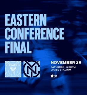 美职季后赛东部半决赛！纽约城晒海报预热对阵迈阿密国际