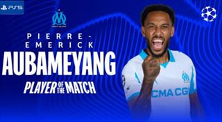 欧足联官方：奥巴梅扬当选马赛VS纽卡全场最佳球员