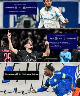 欧协联：水晶宫1-2遭斯特拉斯堡逆转 法甲3战英超球队全胜