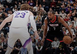 NBA常规赛前瞻：犹他爵士VS火箭 两队背靠背再战