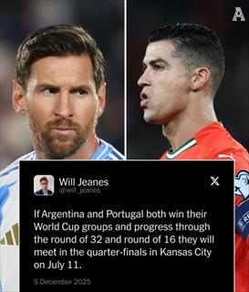 梅西C罗首次世界杯相遇？阿根廷葡萄牙有望8强交锋