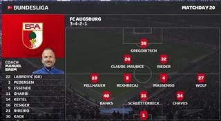 第二十轮集锦奥格斯堡vs圣保利3分钟